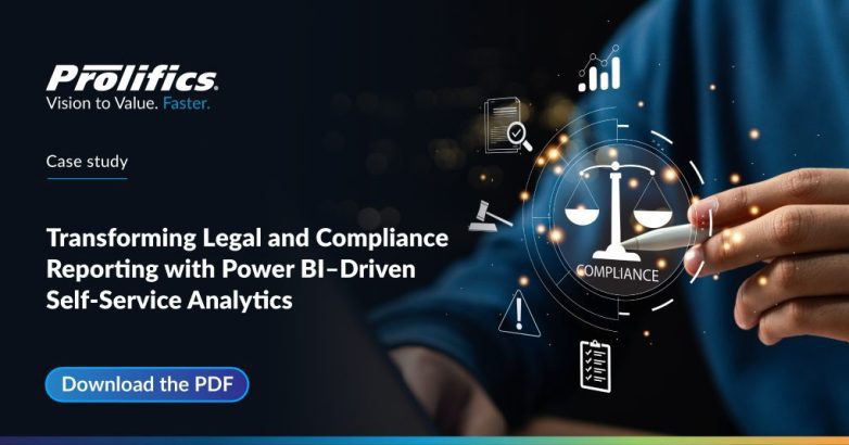 Power BI self-service analytics dashboard for legal and compliance reporting